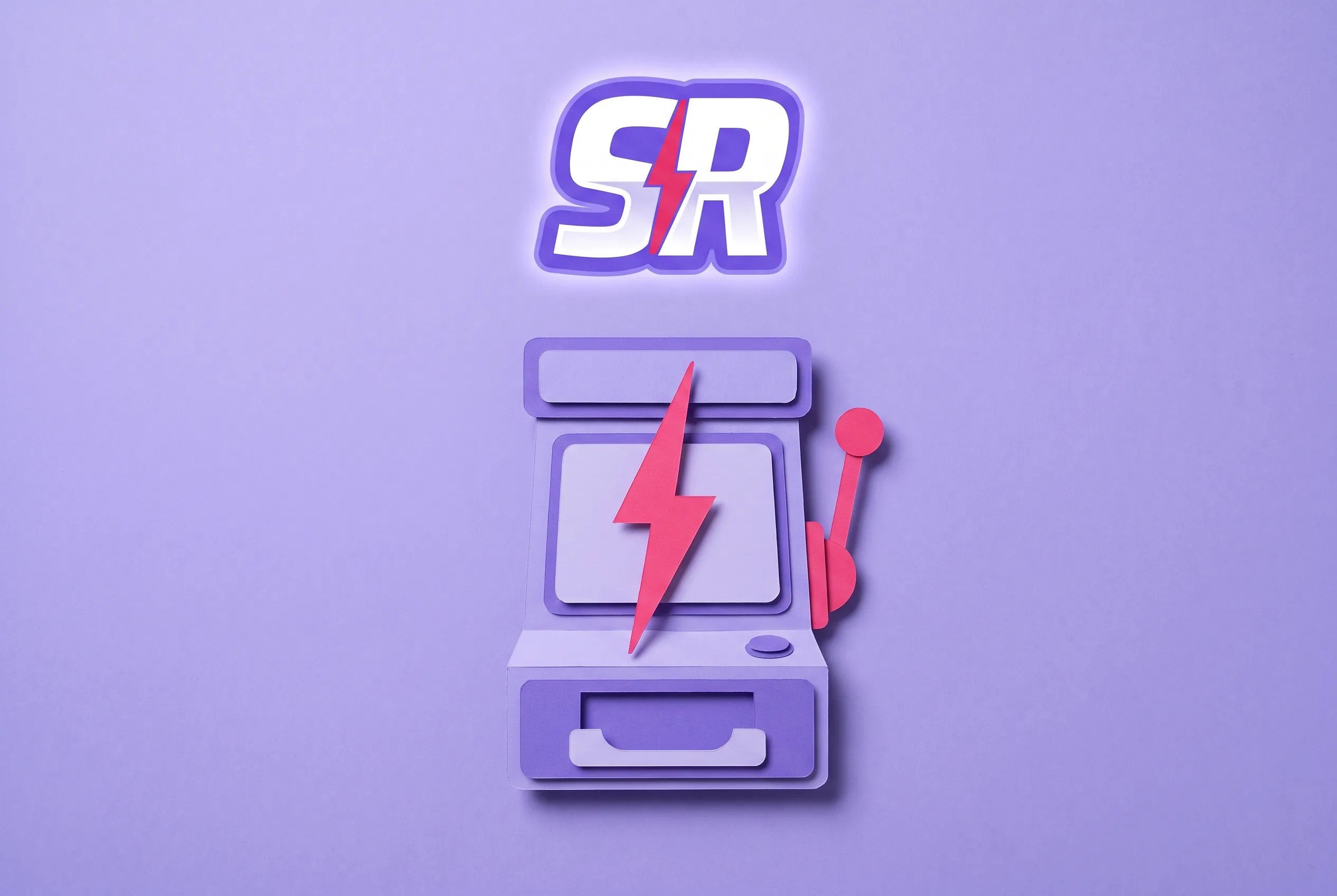 Slot machine Spinrollz in carta color lavanda